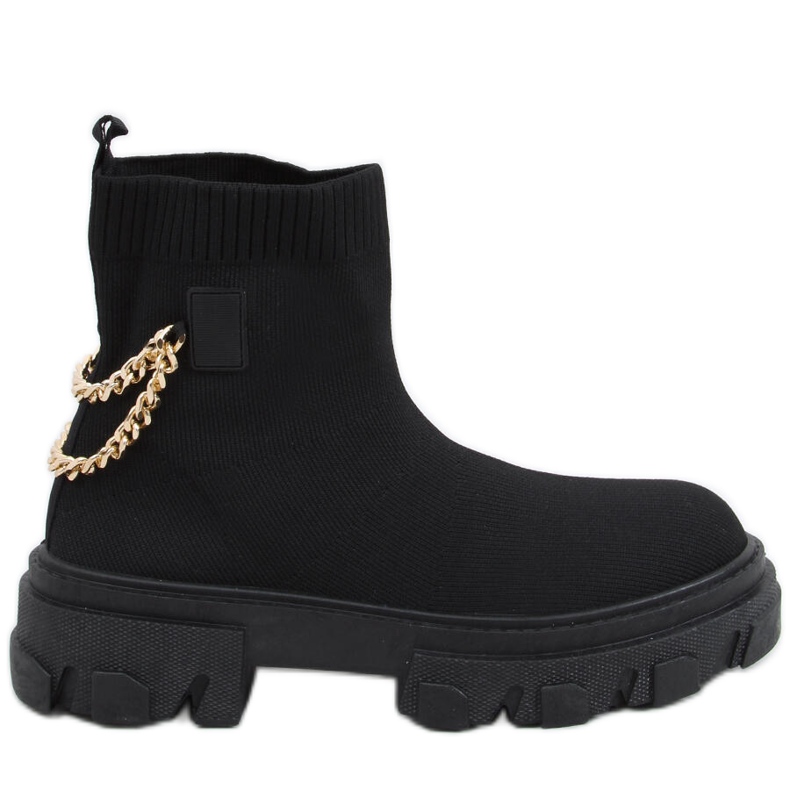 Stivaletti con catena Malana Black nero