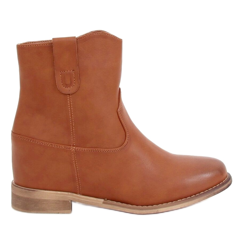 Stivali su una zeppa nascosta di Austin Camel marrone