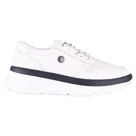 Sneakers bianche Vinceza con suola spessa bianco