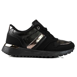 Sneakers nere da donna con lacci Shelovet nero