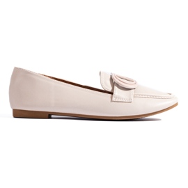 Eleganti mocassini Shelovet da donna beige