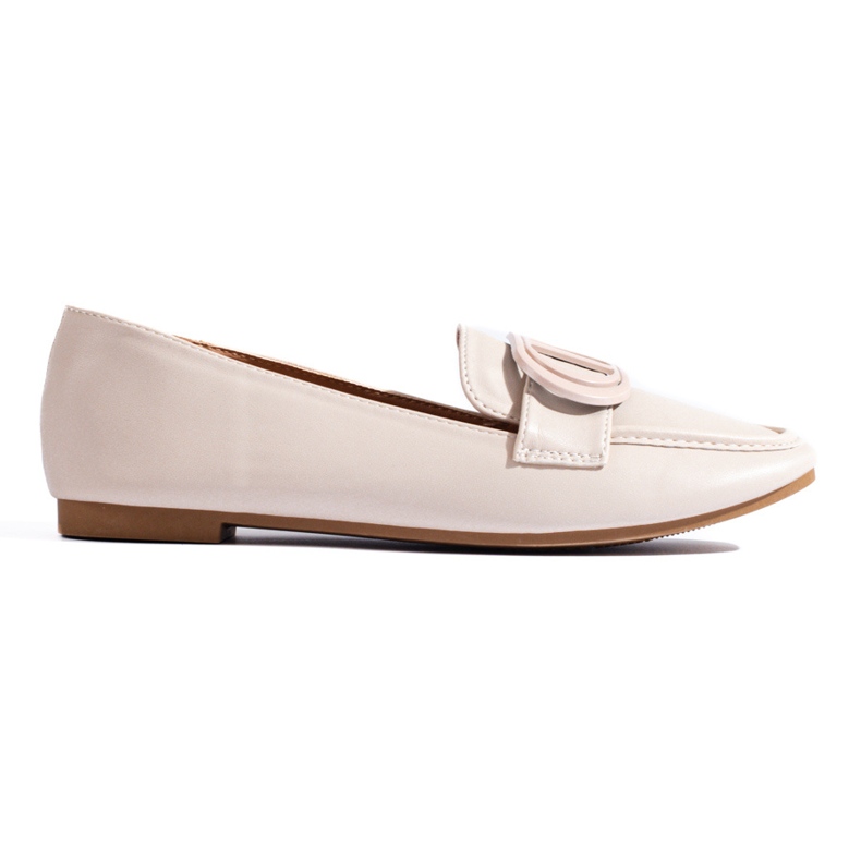 Eleganti mocassini Shelovet da donna beige