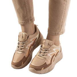 Sneakers Brito marroni beige
