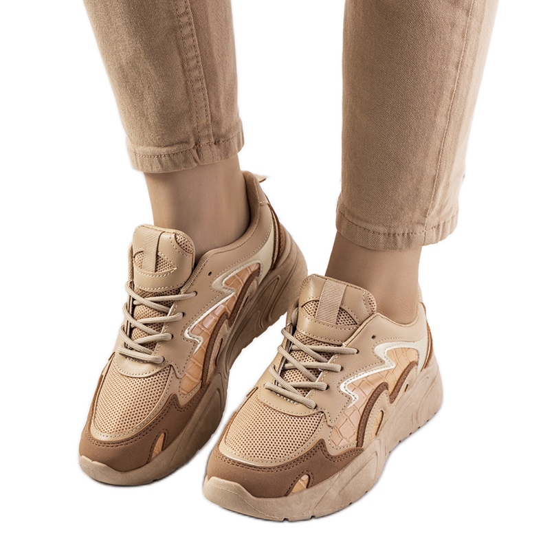 Sneakers Brito marroni beige