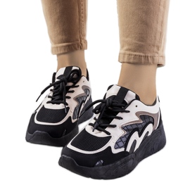 Sneakers Brito nere bianco nero