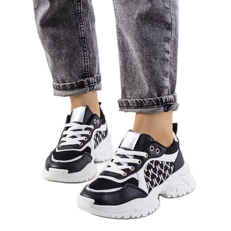 Sneakers Florival da donna bianche e nere bianca