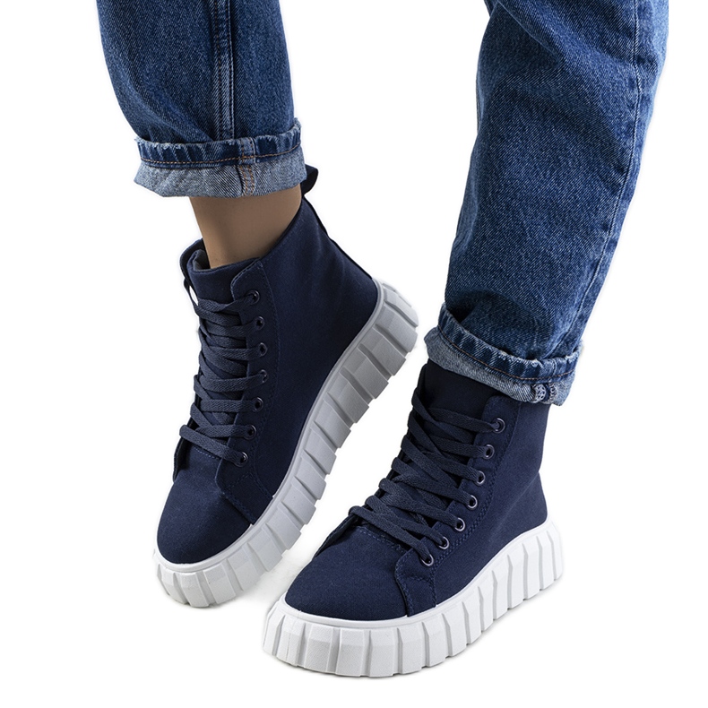 BM Sneakers blu navy sulla piattaforma Horizo