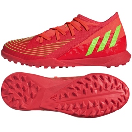 Scarpe Adidas Predator Edge.3 Tf Jr GV8503 rosso arance e rosse