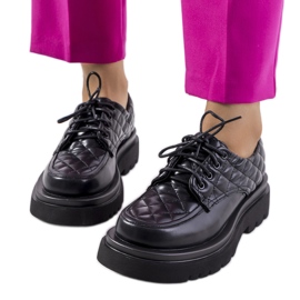Le scarpe oxford nere di Godin nero