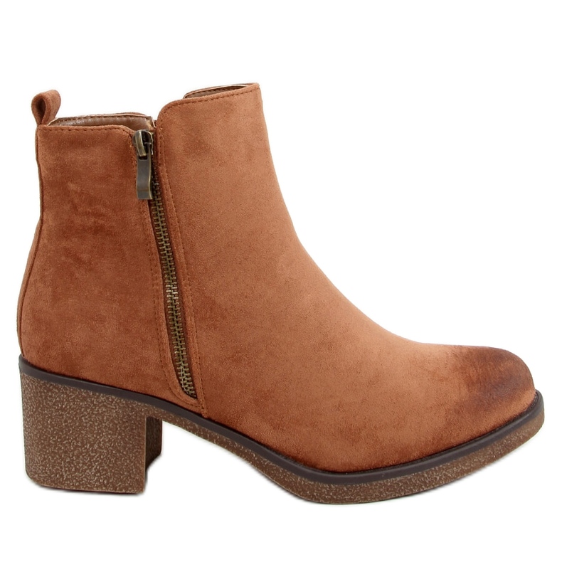 Stivali con tacco in gomma Espera Coffee marrone