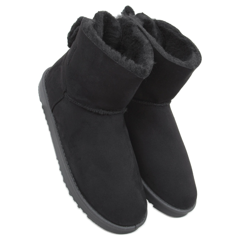 Emusy con fiocco in lana Kelly Black nero