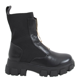 Stivali con tomaia a calzino Ragna Black nero