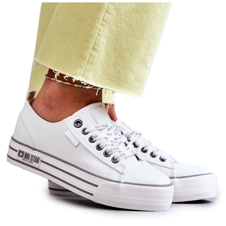 Sneakers Basse da Donna Big Star KK274014 Bianche bianca