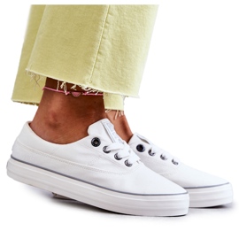 Sneakers da Donna in Tessuto Big Star KK274017 Bianche bianco