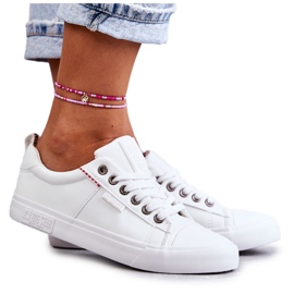 Sneakers Basse da Donna in Pelle Big Star KK274005 Bianche bianco
