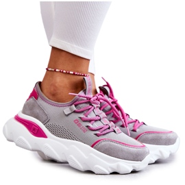 Sneakers da Donna Memory Foam System Big Star KK274030 Grigio rosa