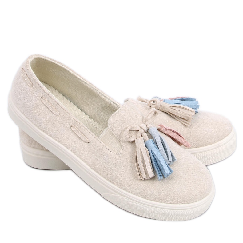 PA1 Sneakers autunnali con frange Salma Beige