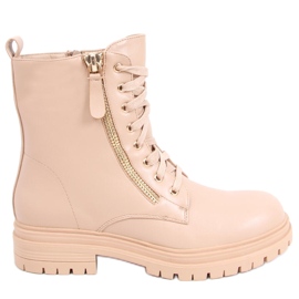 Stivali stringati di Dontre Nude beige