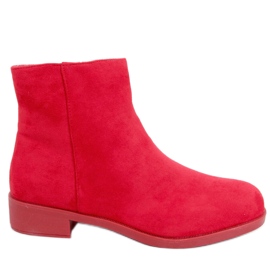 PA1 Stivaletti Chelsea da donna in camoscio Verbe Red rosso