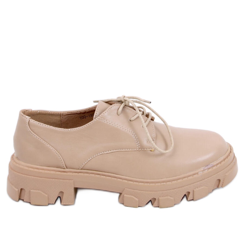 PA1 Mocassini con lacci Tekla Khaki beige cachi