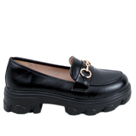 PA1 Mocassini con suola alta di Eloise Black nero