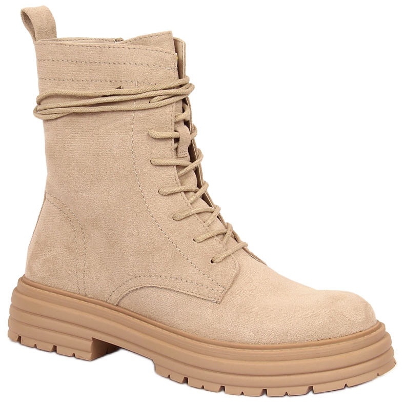 S.Barski Stivali da trapper, scamosciato beige S. Barski