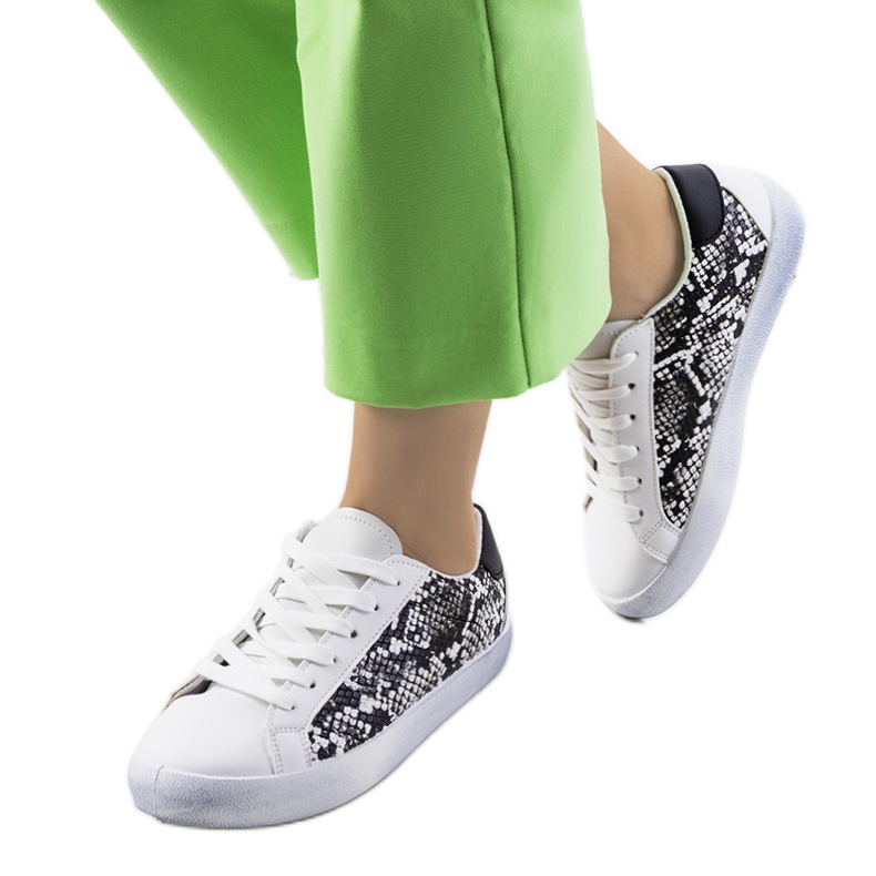 Sneakers Kameta Snake bianche bianca