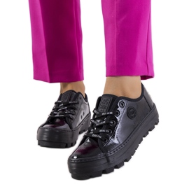 Sneakers laccate nere Big Star KK274044 nero