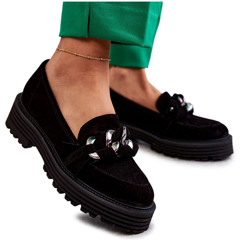 Scarpe Scamosciate da Donna Laura Messi 2523 Nere nero