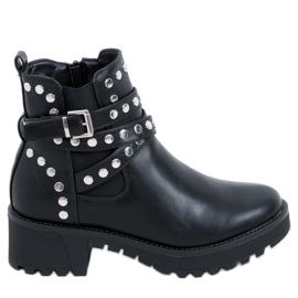 Stivali con borchie Hurt Black nero