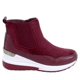 Stivali con zeppa Byers Burdeos rosso multicolore