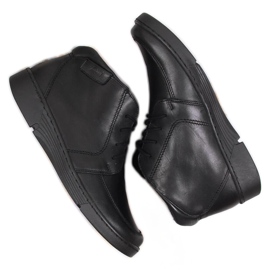 Łukbut Comodi stivali isolati in pelle nera da donna Lukbut 675 nero