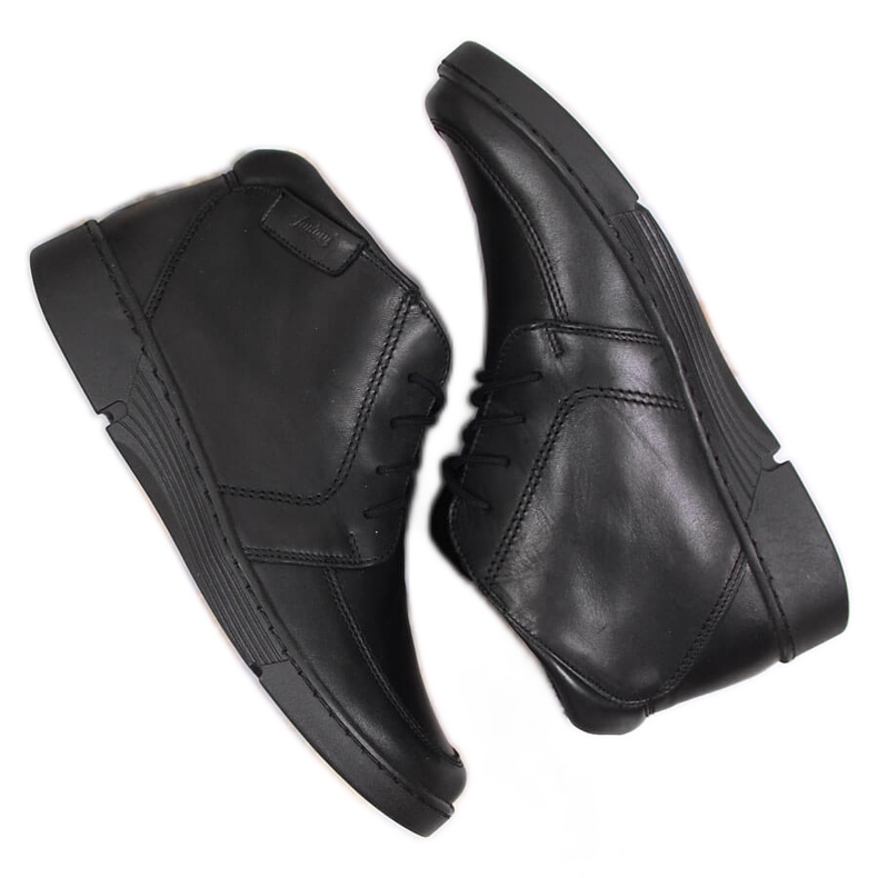 Łukbut Comodi stivali isolati in pelle nera da donna Lukbut 675 nero