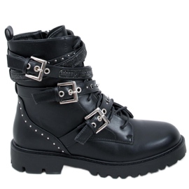 Stivali militari Fleur Black nero