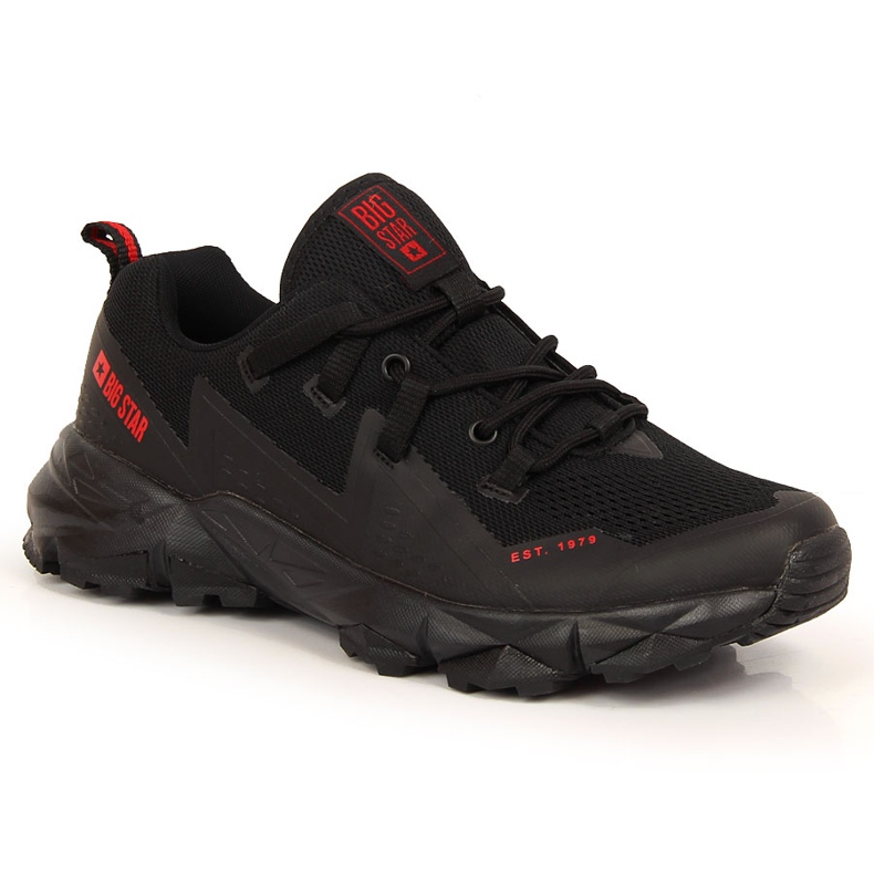 Scarpe da trekking nere da uomo Big Star KK174109 nero