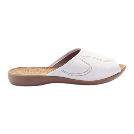 Pantofole scarpe da donna Befado 254d058 pantofole bianco
