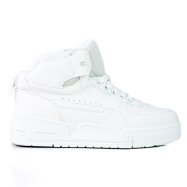 Sneakers Shelovet da donna con tomaia alta bianca bianco