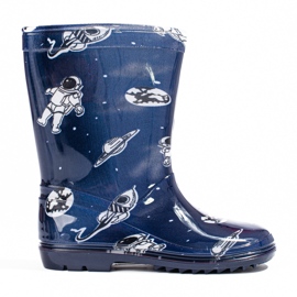 Galosce da ragazzo alto con la fantasia Shelovet blu navy