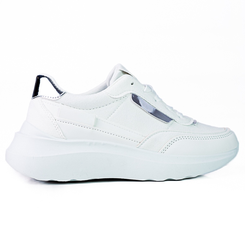 Sneakers sportive da donna Shelovet bianche con lacci bianca