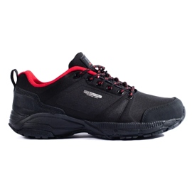 Scarpe da trekking da donna DK, nere e rosse nero