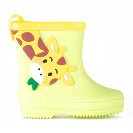 Stivaletti Shelovet per ragazzi con giraffa multicolore giallo
