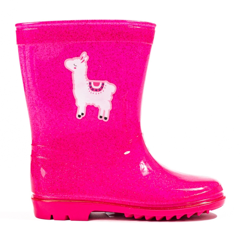 Stivali alti da bambina glitter rosa