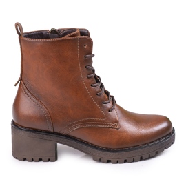Stivali classici stringati Shelovet marrone