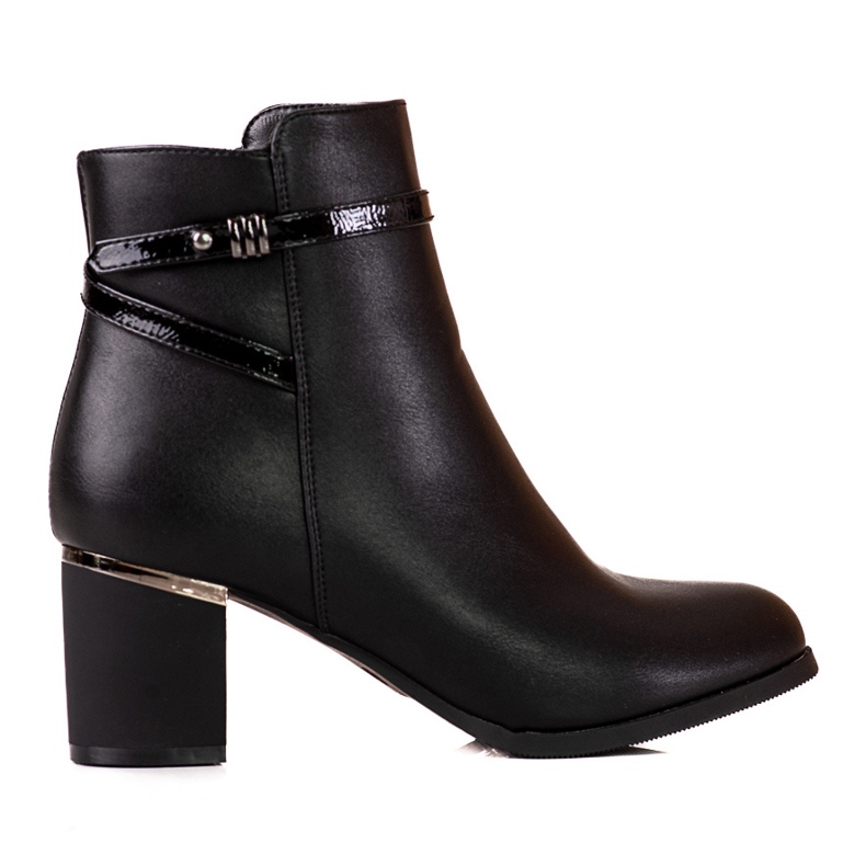 Stivali da donna con tacco basso Shelovet nero