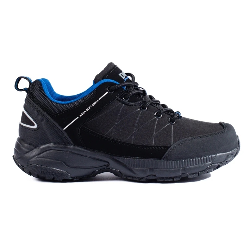 Scarpe da trekking da donna DK Waterproof, nere e blu nero