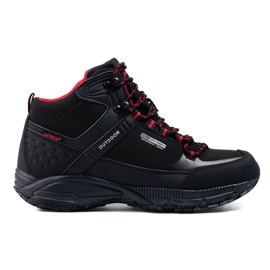 Scarpe da trekking stringate da uomo DK con tomaia alta nero