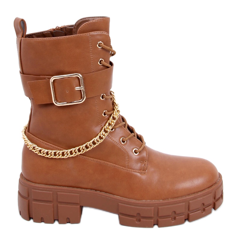 Stivali militari Maude Camel marrone