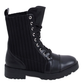 Stivali con tomaia elastica Elinor Black nero