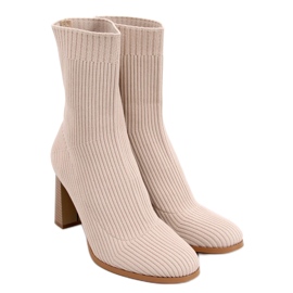 Stivaletti con tacco alto di Hermione Taupe beige