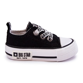 Sneakers in tessuto per bambini Big Star KK374049 Nero-Bianco